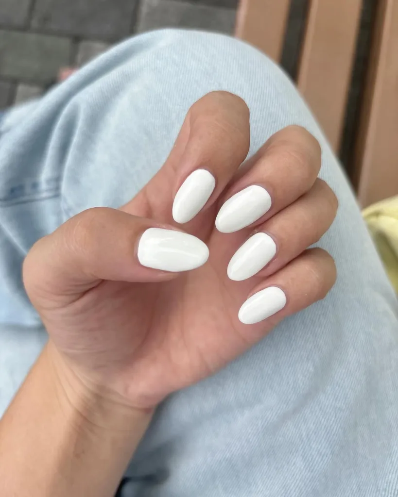 Round White Nails
