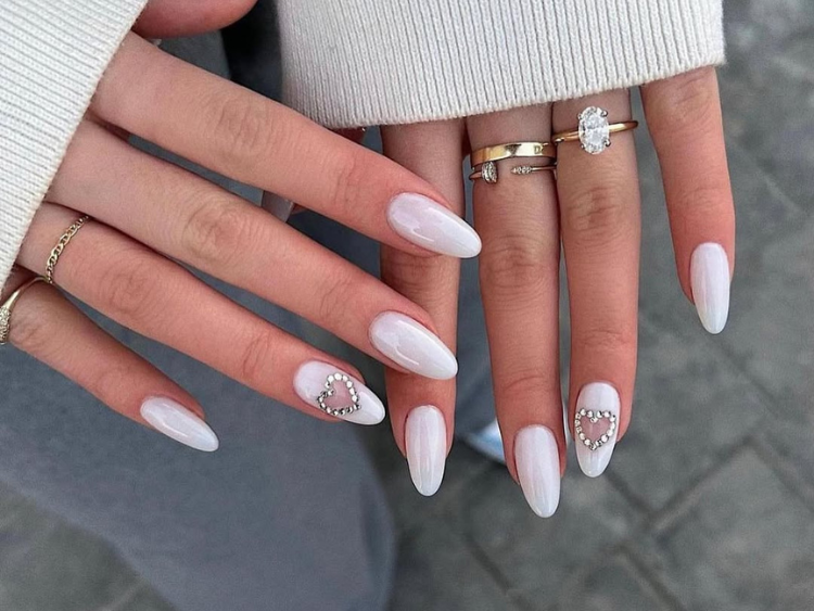 white nails