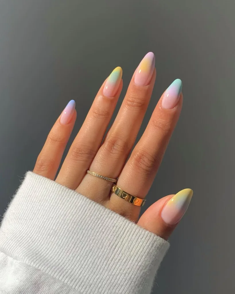 Pastel Aura Spring Nails