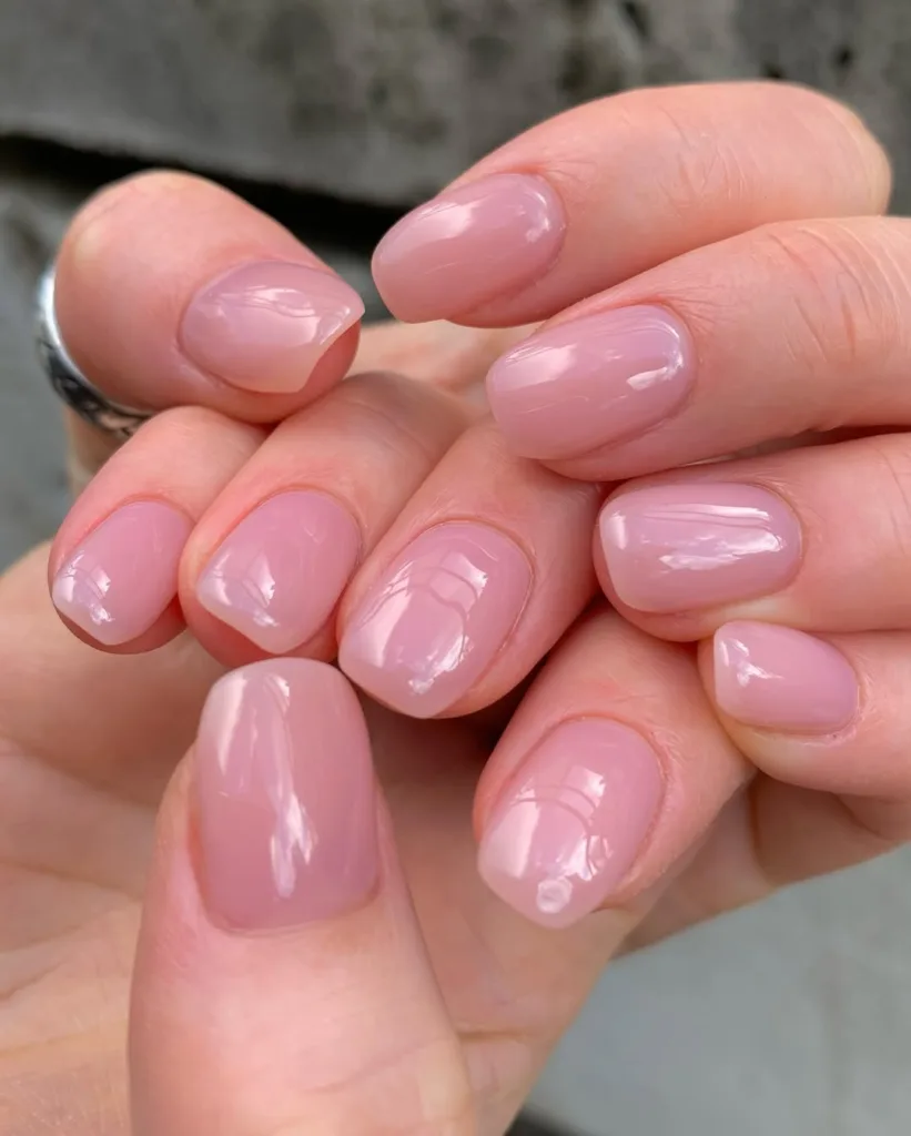 Short Bubble Bath Nails