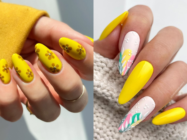 yellow nails