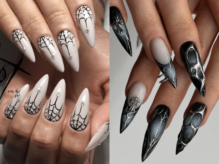 img. of goth nails