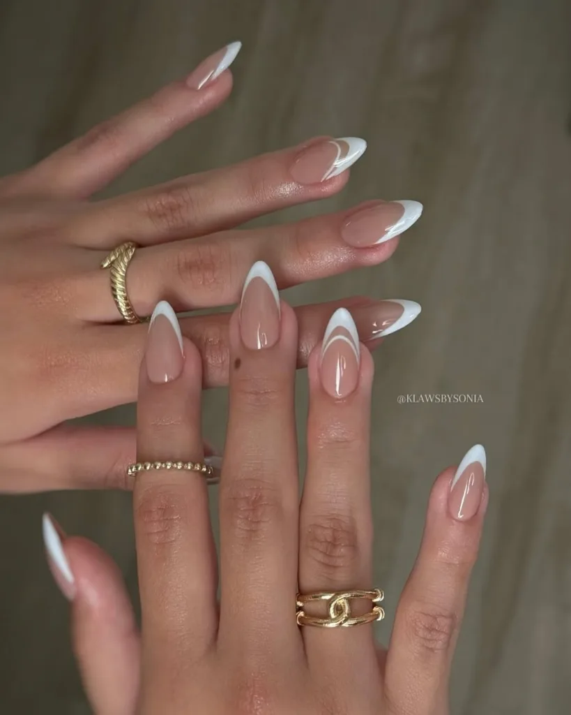 White French  Summer Nails