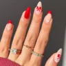 Red Almond Nails