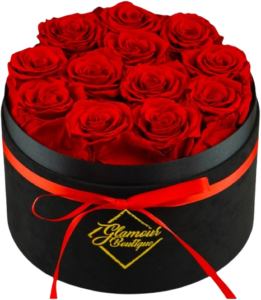 A modern boxed flower arrangement for a thoughtful touch.
