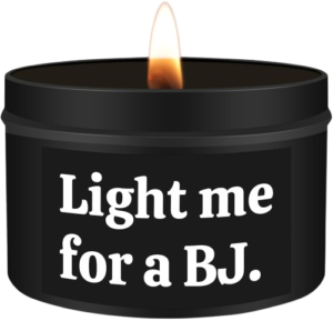 A funny candle gift that instantly extinguishes when lit.