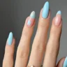 Baby Blue French Tip Nails