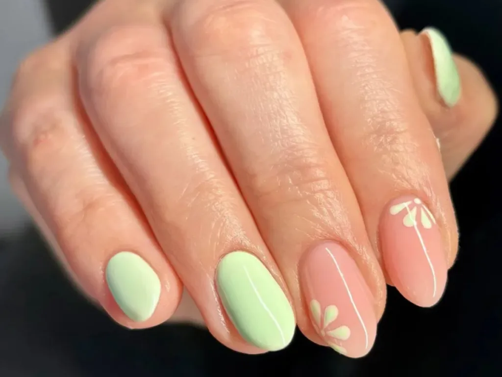 Mint Green Nails